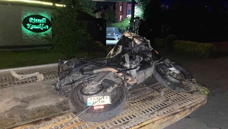 Kontrolden çıkan motosiklet 21 yaşındaki gence çarptı: 2 ölü