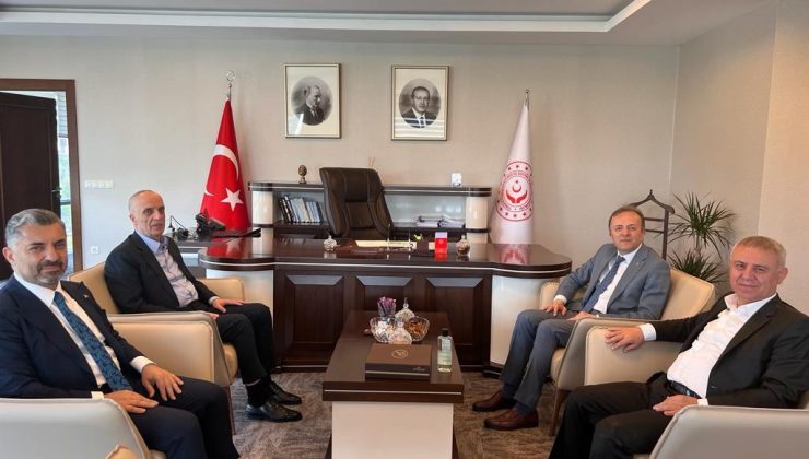 Türk-İş ve RTÜK başkanından Bakan Yardımcısı Duran’a ziyaret