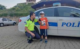 Minik Serdar Utku’nun polislik hayali gerçek oldu
