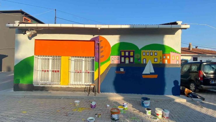 “Sihirli Fırçalar” köy okullarının duvarlarını boyadı