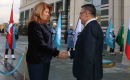 Cumhurbaşkanı Yardımcısı Oktay, Bulgaristan Cumhurbaşkanı Yardımcısı Yotova ile bir araya geldi