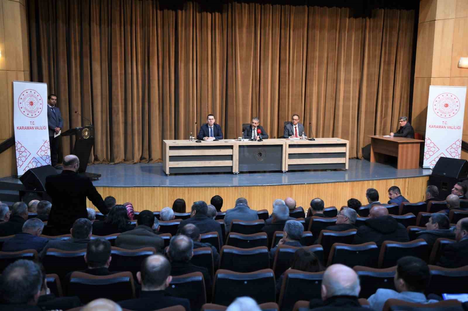 Karaman’da İl İdare Şube Başkanları toplantısı gerçekleştirildi