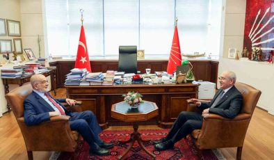 Saadet Partisi lideri Temel Karamollaoğlu’ndan CHP lideri Kılıçdaroğlu’na ziyaret