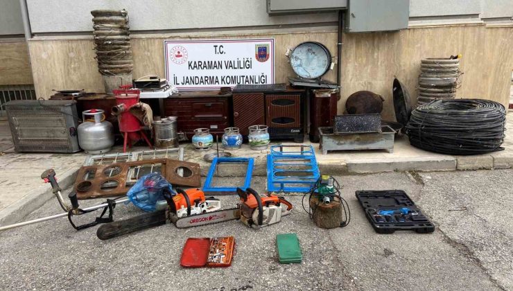 Karaman’da aile görüntüsü vererek hırsızlık yapan 4 kişi yakalandı