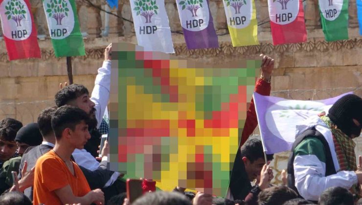 Mardin’de Nevruz kutlamasında PKK paçavrası açtılar