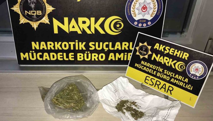 Akşehir’de uyuşturucu operasyonları: 6 gözaltı