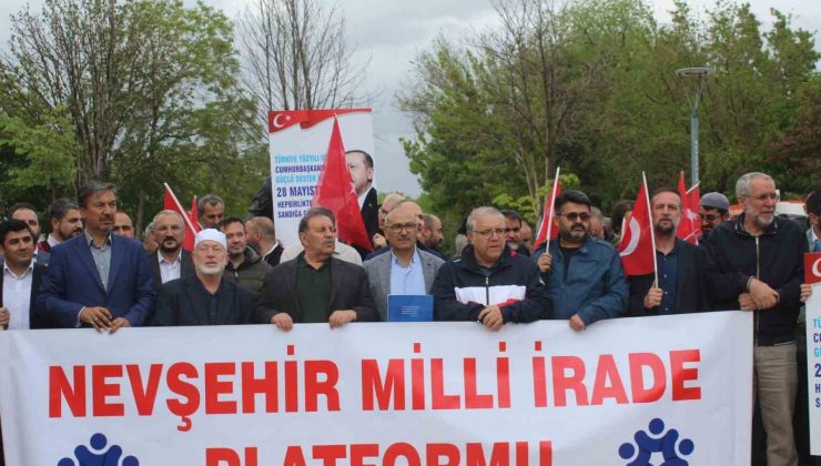 Nevşehir Milli İrade Platformu, Cumhurbaşkanı Erdoğan’a destek istedi